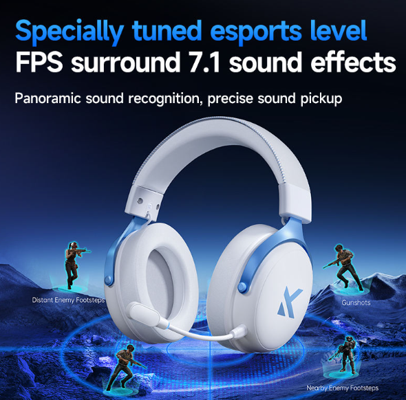 V9 gaming headset with PC support2.4Gwired headphones