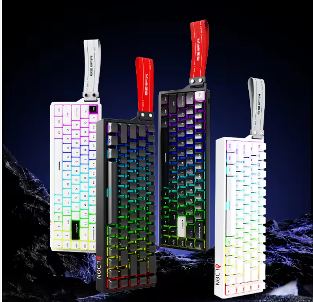 LDON 68 New RGB Wired Gaming Keyboard with 8000Hz Magnetic Switches, 68 Laser Keys, Mechanical Operation for Computer Desktop